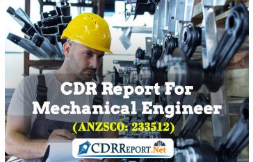 CDR Report For Mechanical Engineer (ANZSCO: 233512) By CDRReport.Net - Engineers Australia