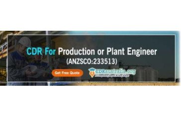 CDR For Production Or Plant Engineer (ANZSCO: 233513) By CDRAustralia.Org