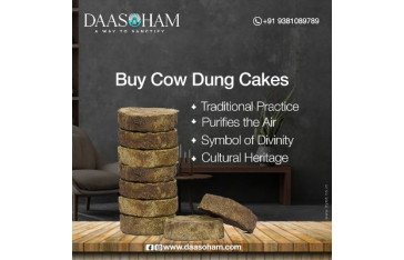 Cow dung cake for manure