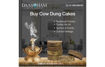 Cow dung cake smoke