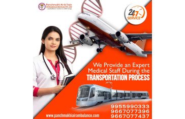 Obtain Hi-Tech Panchmukhi Air Ambulance Services in Lucknow with Medical Amenities