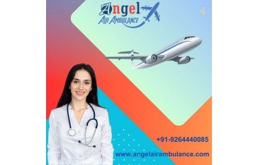 Get India No-1 ICU Support Angel Air Ambulance Services in Siliguri