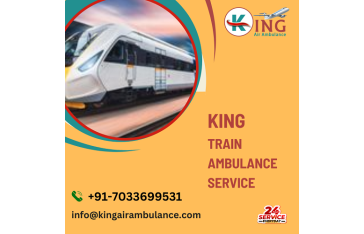 Avail King Train Ambulance Service In Nagpur With Life Care  Ventilator System