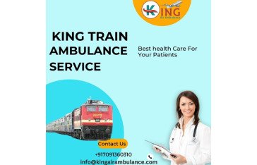 Book  King Train Ambulance Services In Varanasi for Shift Patients Without Difficulties