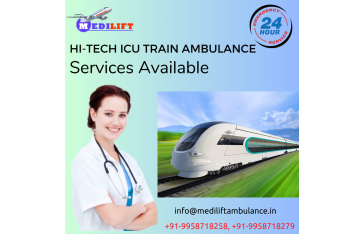 With Professional Medical Team Take Medilift Train Ambulance in Siliguri