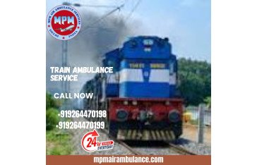 Get MPM Train Ambulance Service in Allahabad with latest medical setup