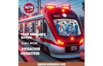 Use MPM Train Ambulance Service in Allahabad  with Hi-tech Medical Attention