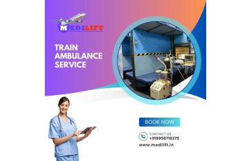 Take a Medilift Train Ambulance from Guwahati with Superior Medical Treatment