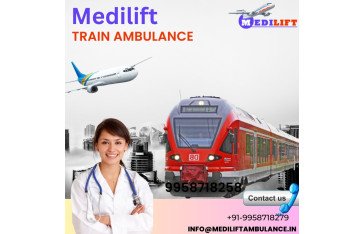 Hire a Medilift Train Ambulance from Ranchi with Fabulous Medical Assistance