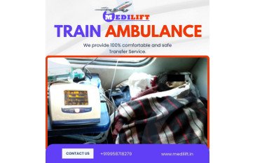 Choose Medilift Train Ambulance in Guwahati with a Full Medical System