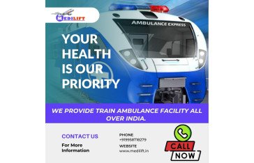 Obtain Medilift Train Ambulance from Ranchi with Great Medical Care