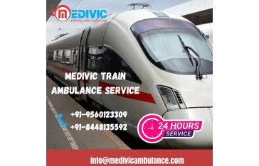 Select Medivic Train Ambulance Service in Varanasi with full medical support