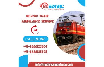 Choose Medivic Train Ambulance Service in Indore to transport patients