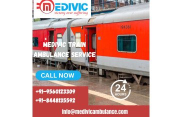 Hire Medivic Train Ambulance Service with ultra-modern ICU setup in Kolkata