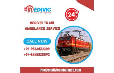 Get Medivic Train Ambulance Service in Guwahati with patient transportation at reasonable charges