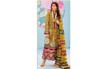 Pakistani Designer Dress multi color / 03206585323