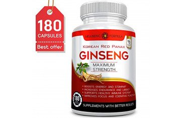 Korean Red Panax Ginseng Maximum Strength, Jewel Mart, 03000479274