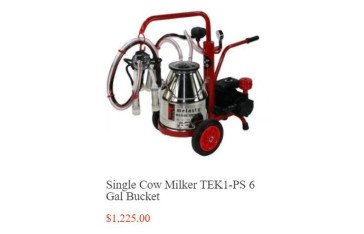 Portable dairy cow milkers