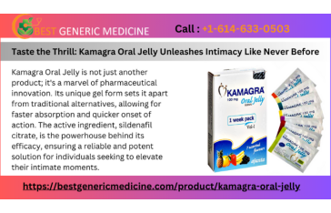 Kamagra Oral Jelly |  Flavorful Relief for Erectile Dysfunction