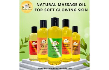 Natural Massage Oil for Soft Glowing Skin